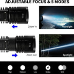 Rechargeable LED Flashlights High Lumens, 10000mAh High Powered Waterproof - Image 7