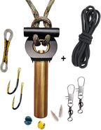 BSGB Fire Starter Paracord Necklace EDC Military Survival Gear Tinder Cord Fire by BSGB