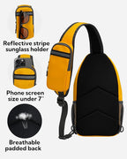 WATERFLY Crossbody Sling Backpack Sling Bag Travel Hiking Chest Bag Daypack - Image 6