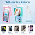 Niveaya [Floatable Floating Waterproof Phone Pouch 2 Pack-Up to 8.5", Large - Image 6