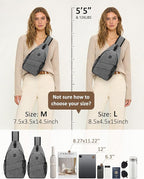 Pritent Crossbody Bags for Women Men Trendy Sling Bag Backpack Casual Chest Bag - Image 7