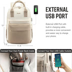 LOVEVOOK Laptop Backpack for Women 15.6 Inch Laptop Bag - Image 6