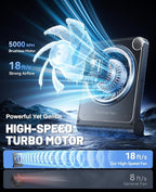 Small Desk Fan, Quiet Portable Table Fan - Image 3
