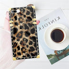 Compatible with iPhone 8 Plus 7 Plus Case, Seamless Gold Chain Leopard Luxury - Image 7