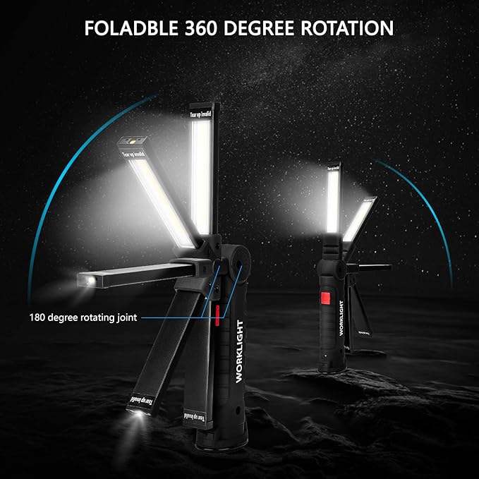 Lmaytech Gifts for Men 3Pack LED Flashlight, Rechargeable Work Lights - Image 2
