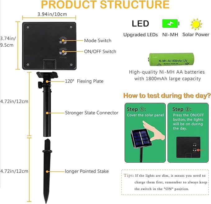 Upgrade 4Pack 400LED Solar String Lights - Image 5