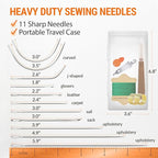 VONEEDL Upholstery Repair Kit: Waxed Sewing Thread & Heavy Duty Needles - Image 4