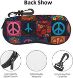 Watercolor Orca Whale Glasses Case Neoprene Portable Zipper Eyeglass Bag - Image 4