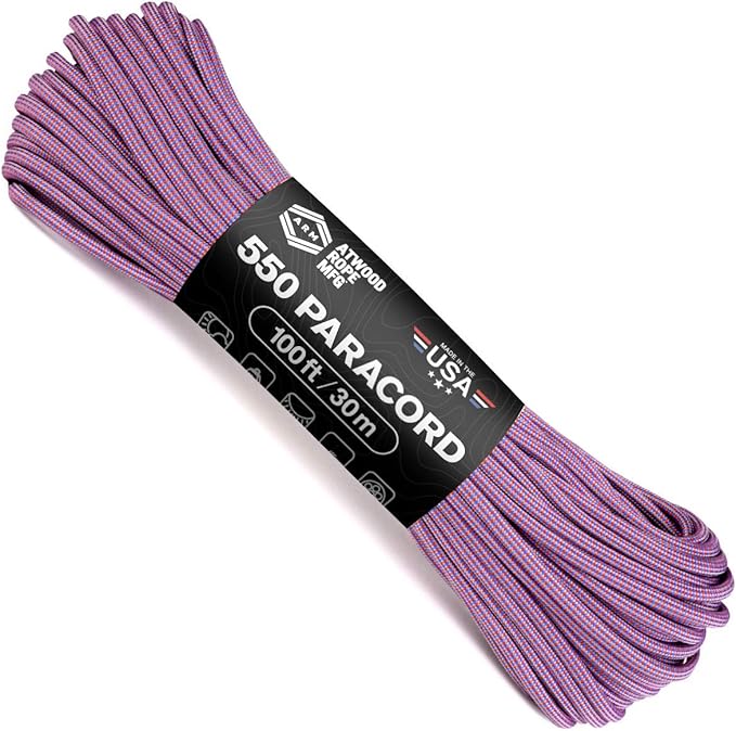 Atwood Rope MFG Color Changing 550 Paracord 100 Feet 7-Strand Core Nylon by AtwoodRopeMFG