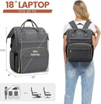 LOVEVOOK Laptop Backpack for Women, 18 Inch Professional Womens Travel Backpack - Image 5