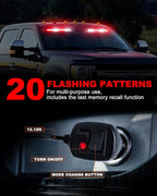 HLauto 6Z4J Emergency Dash Strobe Lights: 2x16.8 inch Red White Safety Lights - Image 4