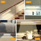 Under Cabinet Lighting 8 Inch 6-Pack, Rechargeable Motion Sensor Light Indoor - Image 2