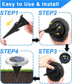 Rayolon Solar Ground Lights, Waterproof Solar Garden Lights, Upgraded Outdoor - Image 5