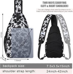 Pritent Crossbody Bags for Women Men Trendy Sling Bag Backpack Casual Chest Bag - Image 2