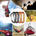 B-Mardi Carabiner Clips Heavy Duty 12kN-Lightweight Locking Carabiners - Image 3