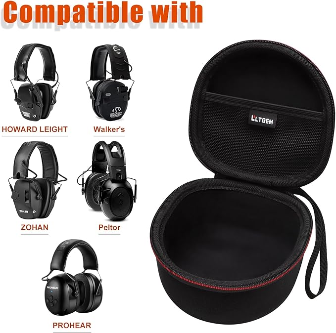 LTGEM Hard Case for Shooting or Hunting Noise Reduction Headphones, Compatible - Image 2