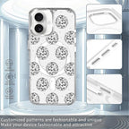 Case for iPhone 16 Plus, Disco Ball Grayish White Phone Case Design，for Women - Image 2