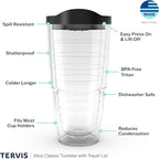 Tervis Made in USA Double Walled Clear & Colorful Lidded Insulated Tumbler Cup - Image 3