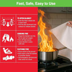 5-Pack Emergency Fire Blanket - Image 9