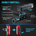 APECYC Bike Lights USB-C Rechargeable Bicycle Front Headlight and Rear Taillight - Image 5