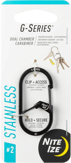 Nite IZE GS2-01-R6 G-Series Dual Chamber Carabiner, Size #2 1-Pack - Image 5