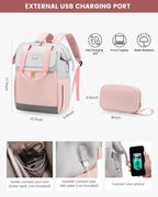 LOVEVOOK Laptop Backpack for Women, 15.6 Inch Work Laptop Bag - Image 4