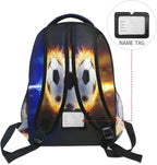 Wamika Soccer Ball Kids Backpack Football Lightning Spark Thunder Boys School - Image 6
