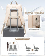 LOVEVOOK Laptop Backpack Purse for Women Fashion Vintage Computer Backpack 17 - Image 3