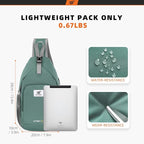 SKYSPER Sling Bag RFID Crossbody Sling Backpack Cross Body Shoulder Bag Travel - Image 5