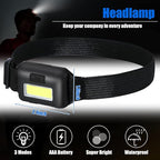 Macarrie 24 LED Headlamp Flashlight, Cob Head Light - Image 4