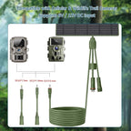 Zivif Solar Panel for Trail Camera, 5W Solar Charger Built-in 5200mAh - Image 3