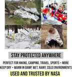 ASA TECHMED Emergency Mylar Thermal Blankets Bulk, Space Blanket Survival kit - Image 4