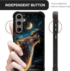 for Samsung Galaxy S24 S25 Plus Case, Star Cave Hungry Wolf Pattern Graphic - Image 6