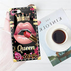 Compatible with iPhone 8 Plus 7 Plus Case, Glitter Red Rose Queen Leopard - Image 7
