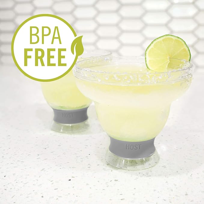 HOST Freeze Stemless Margarita Glasses Double Walled Insulated Gel Chiller - Image 5