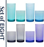 US Acrylic Classic Plastic Reusable Drinking Glasses 12oz Rocks & 16oz Water - Image 8