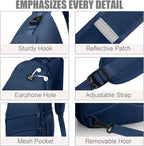 Pritent Crossbody Bags for Women Men Trendy Sling Bag Backpack Casual Chest Bag - Image 5