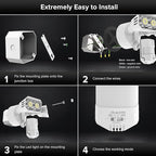 SANSI 18W 1800LM LED Motion Sensor Outdoor Lights, Energy Saving Security Light - Image 7