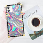 Compatible with iPhone 11 Case, Holographic Abstract Iridescent Textures Luxury - Image 7