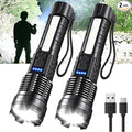 Rechargeable LED Flashlights, 000 Lumens Super Bright Handheld FlashLight by Queena