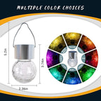 GIGALUMI Solar Lights Outdoor Waterproof, 8 Pack Solar Hanging Lights Garden - Image 8