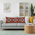 Decorative Body Pillow Covers 20x54inch Ethnic Red, Southwest Native American - Image 2