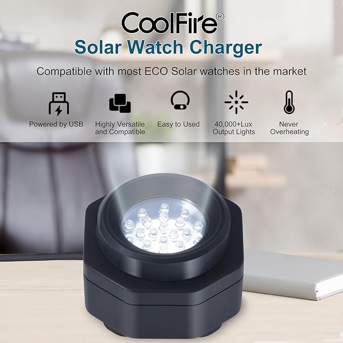 CoolFire - UV Free Solar Watch Fast Charger - Image 3