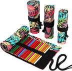Funny live 24/36/48/72 Slots Colored Pencil Wrap Roll up Pen Holder Case by Funny+live