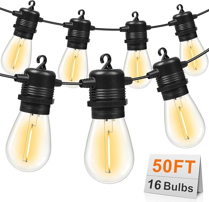 GvvooHome 50FT LED Outdoor String Lights by GvvooHome