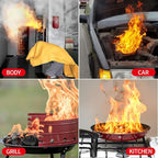2 Pack Fire Blankets Emergency for Home, 40” x 40” Silicone-Coated Fiberglass - Image 3