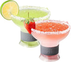 Frozen Margarita & Cocktail Chiller Glasses | Set of 2 | 12 OZ Unbreakable by Khen