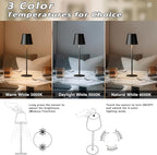 Kakanuo Cordless Table Lamp, 3 Color Stepless Dimming, 5000mAh Rechargeable - Image 7