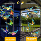 Toodour Solar Wind Chime, Color Changing Wind Chimes Butterfly, LED Decorative - Image 4