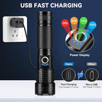 Rechargeable Flashlights High Lumens 3 Packs, 000 Lumens Super Bright LED Flash - Image 3